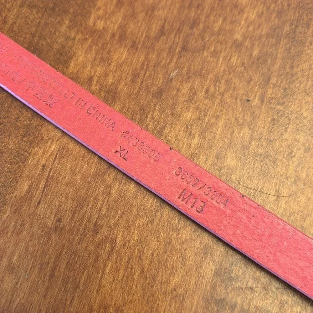 Super Cute Land's End Orange Patent Leather Belt - XL